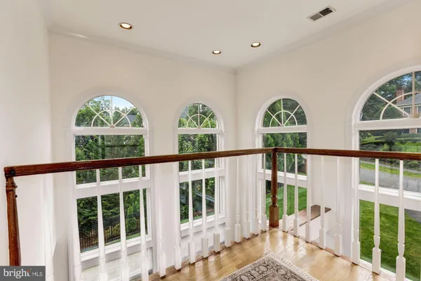 a bathroom with a shower and vanity