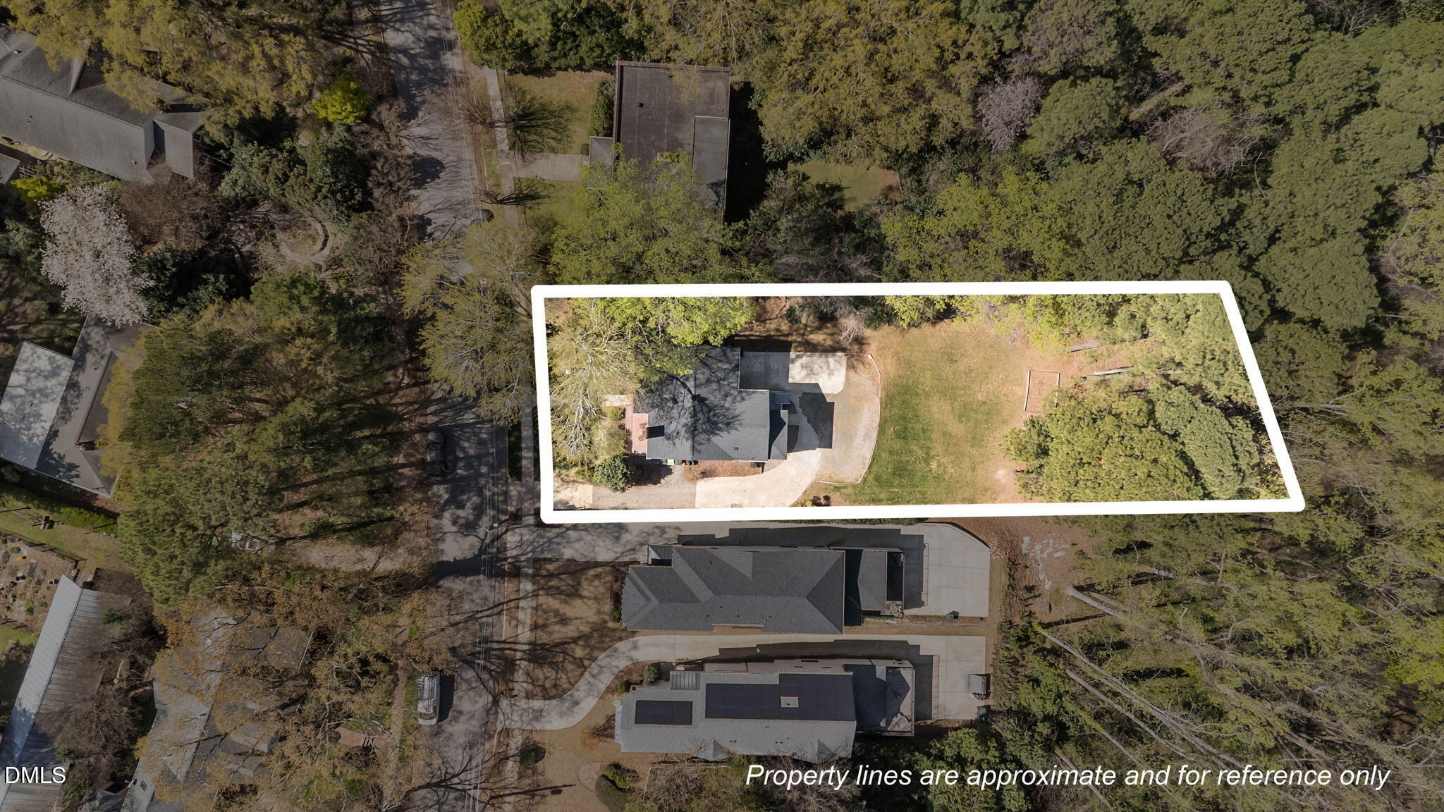 3322 Ruffin Street Raleigh, NC 27607 - Photo 6 of 57 an aerial view of residential house with outdoor space