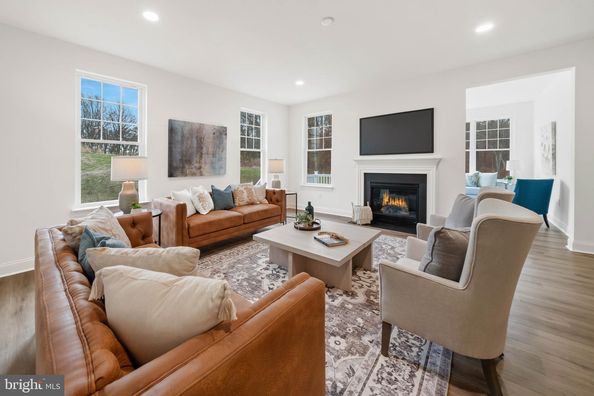 548 Longhorn Loop Middletown, DE 19709 - Photo 5 of 38 a living room with furniture flat screen tv and a fireplace