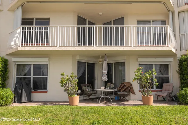 a view of outdoor space with seating area
