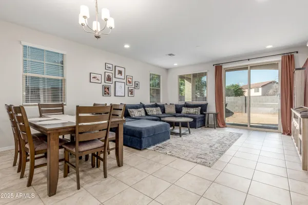 a view of a livingroom and dining room
