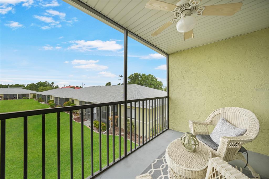 25225 Rampart Boulevard, Unit 1607 Punta Gorda, FL 33983 - Photo 26 of 48 a view of a balcony furniture and dining area