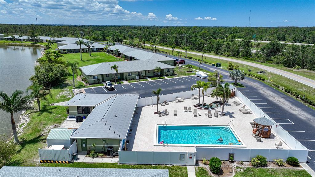 25225 Rampart Boulevard, Unit 1607 Punta Gorda, FL 33983 - Photo 32 of 48 an aerial view of a house with garden space and outdoor space