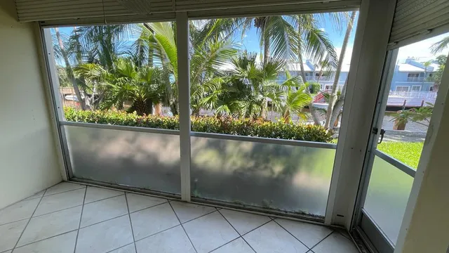 a view of a water heater from a window
