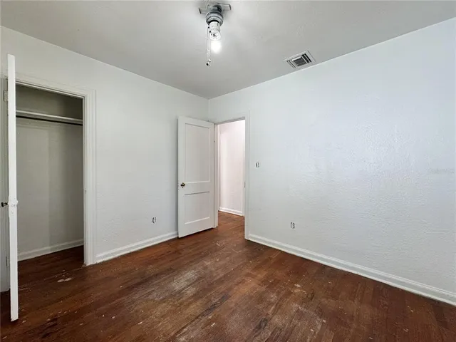 wooden floor in an empty room