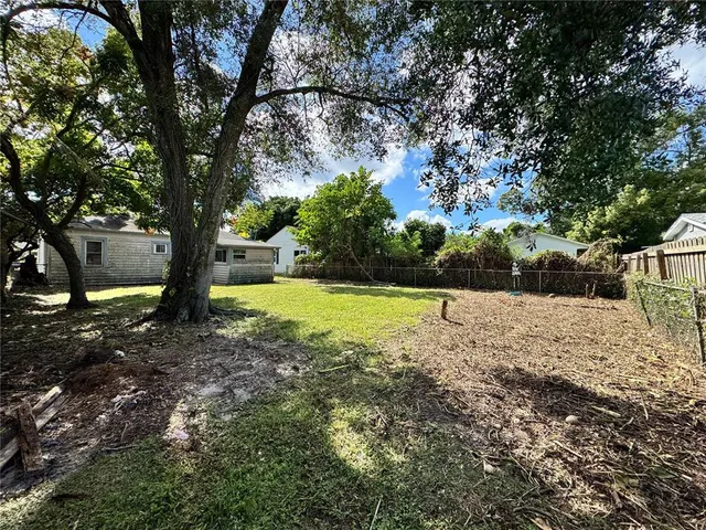 a view of outdoor space with garden
