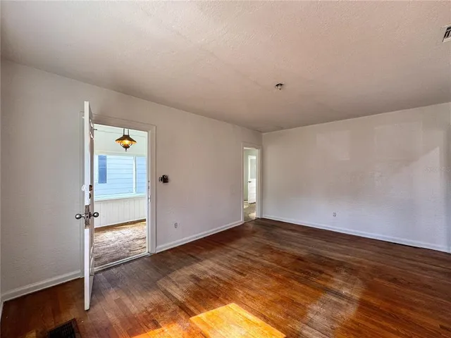 a view of an empty room