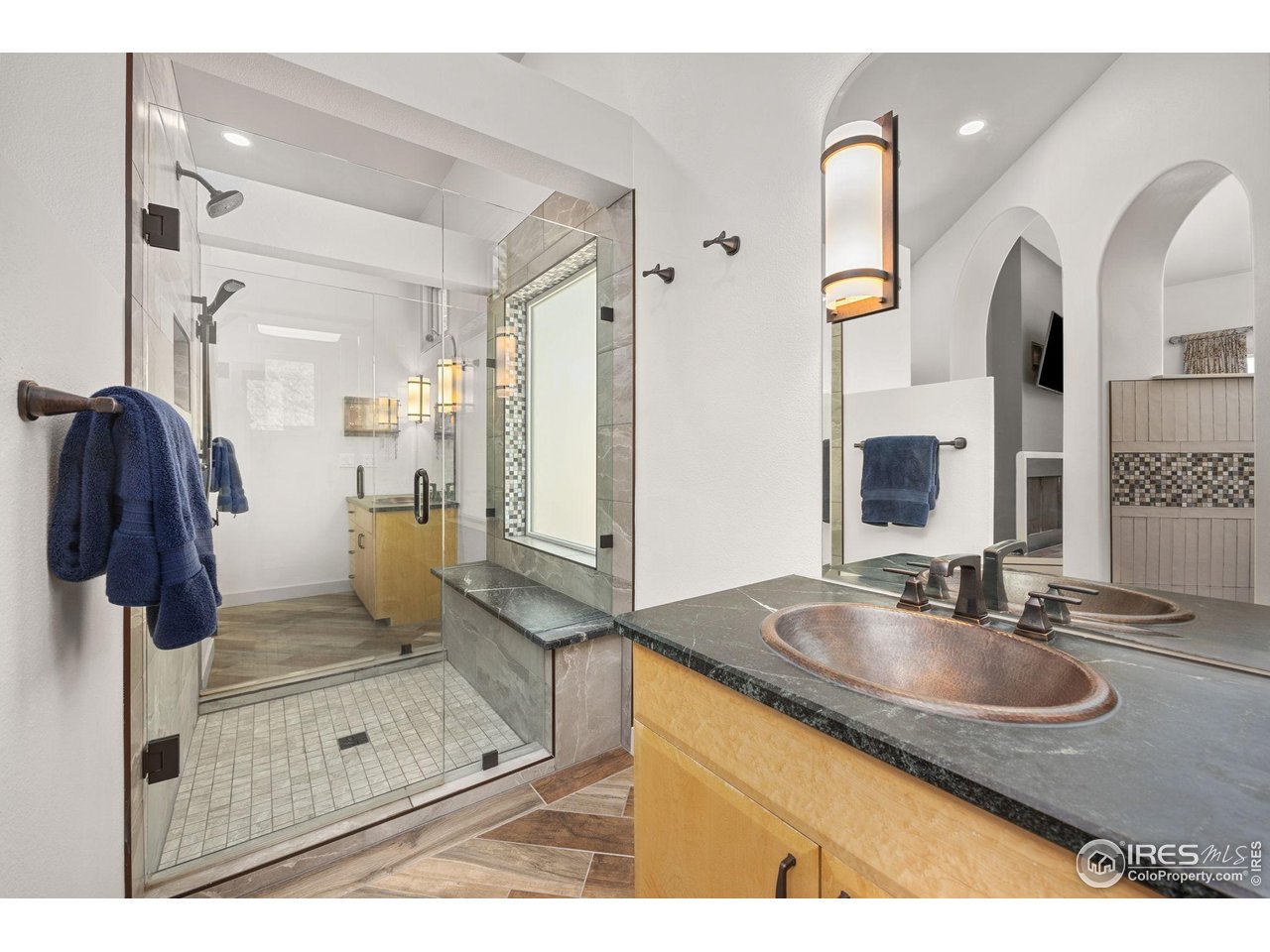 524 Cutter Lane Boulder, CO 80302 - Photo 23 of 49 a bathroom with a sink double vanity