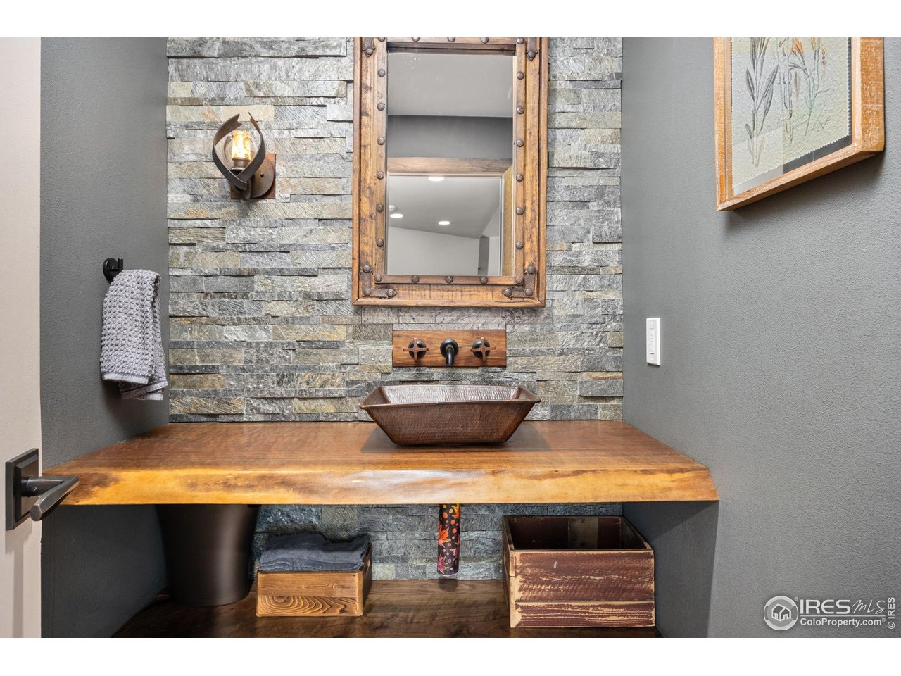524 Cutter Lane Boulder, CO 80302 - Photo 8 of 49 a bathroom with a sink and a mirror