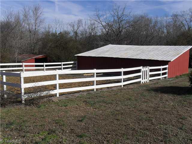 2457 Fairview Farm Road Asheboro, NC 27205 - Photo 14 of 15 Exterior Back. Fenced in area could be used for garden area or for houses. Also storage area.