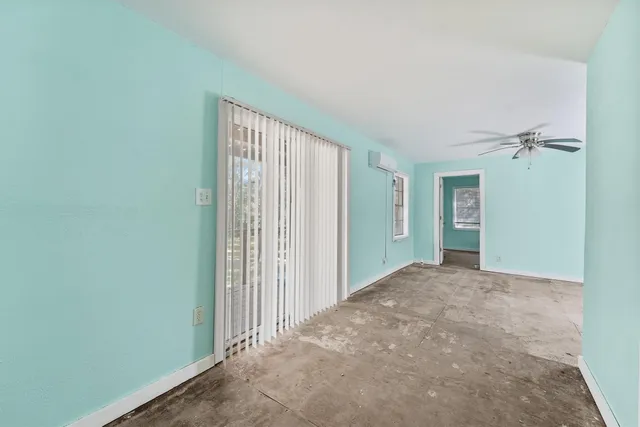 a view of a lush green forest