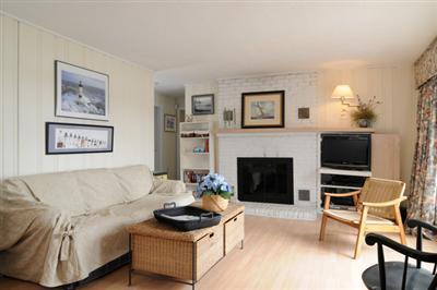 27 Nyes Point Way Centerville, MA 02632 - Photo 8 of 11 a living room with furniture a flat screen tv and a fireplace