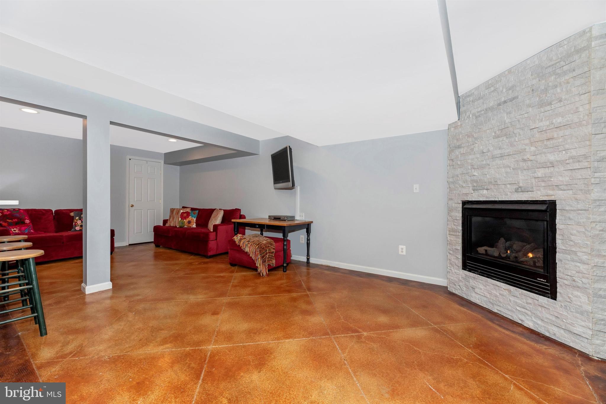 11221 Country Club Road New Market, MD 21774 - Photo 21 of 44 Lower Level Rec Area - Bar and Fire Place