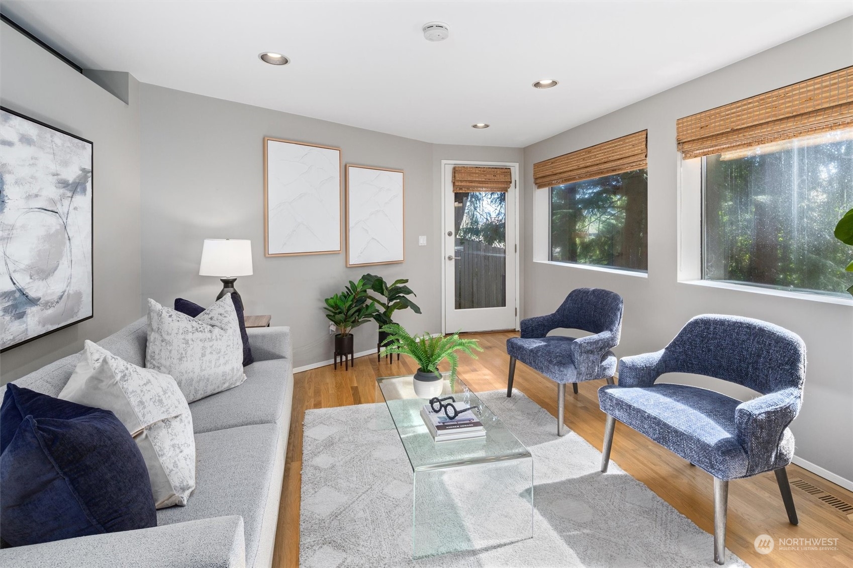 3 Lindley Road Mercer Island, WA 98040 - Photo 11 of 37 a living room with furniture and a large window