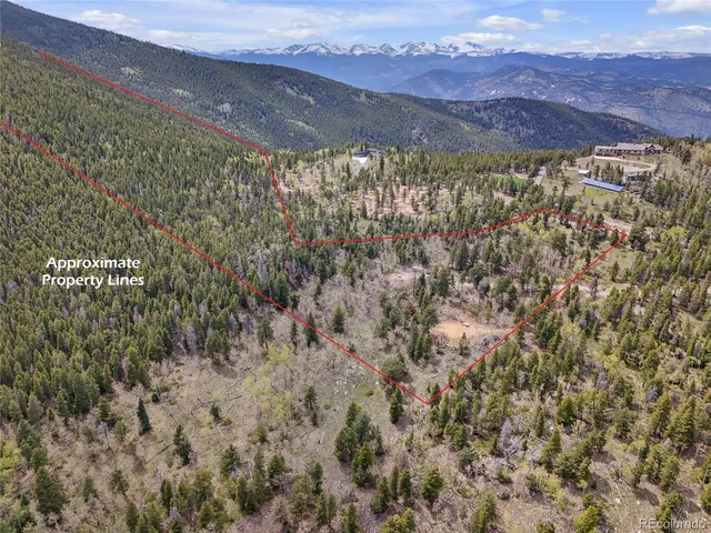 a view of mountain with sunset view