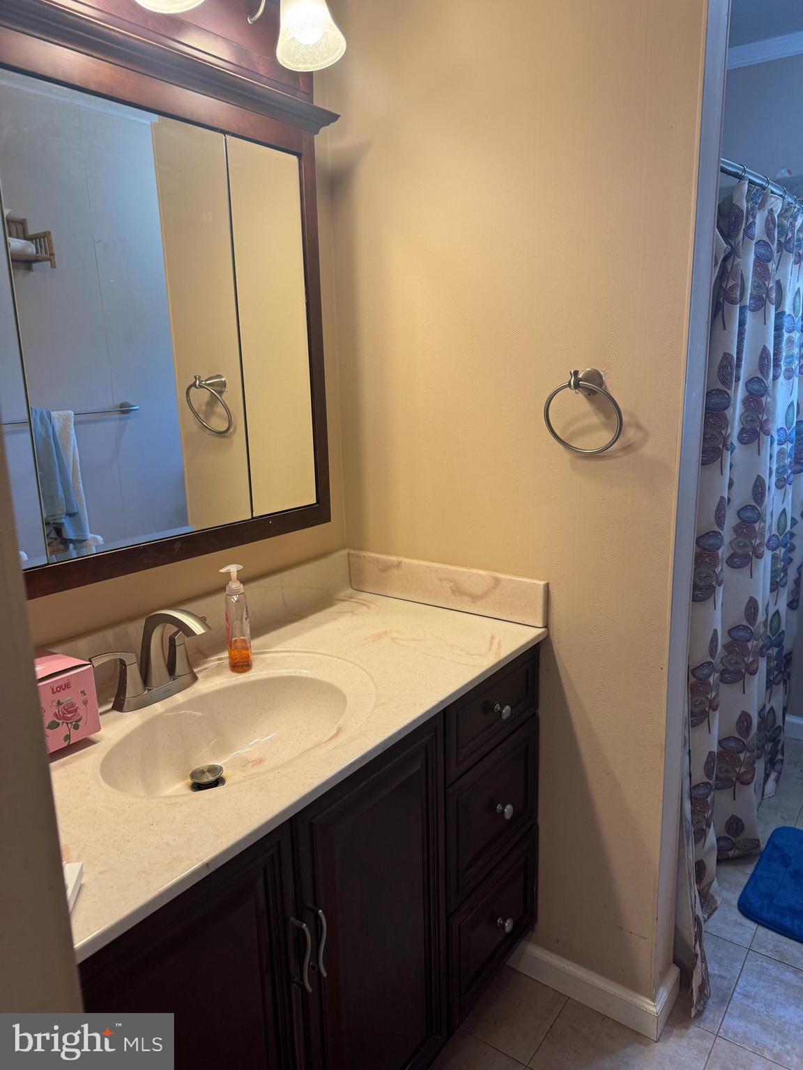 15 Estate Road Pemberton, NJ 08068 - Photo 8 of 23 a bathroom with a sink vanity and a mirror