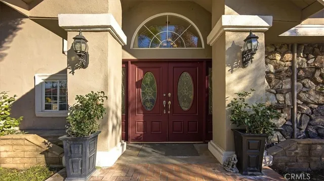 a front view of a house