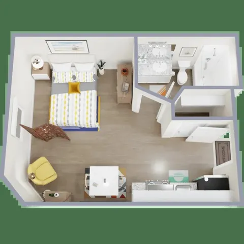 with bathroom with a sink and mirror