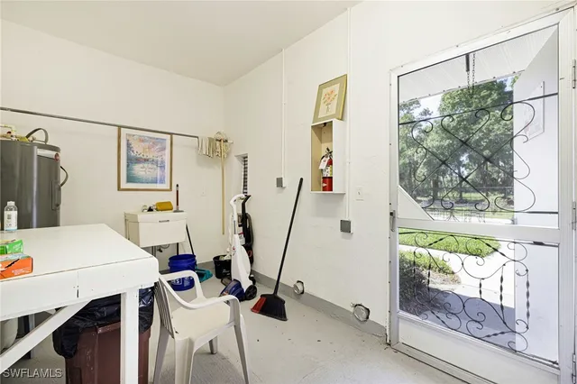 a room with gym equipment