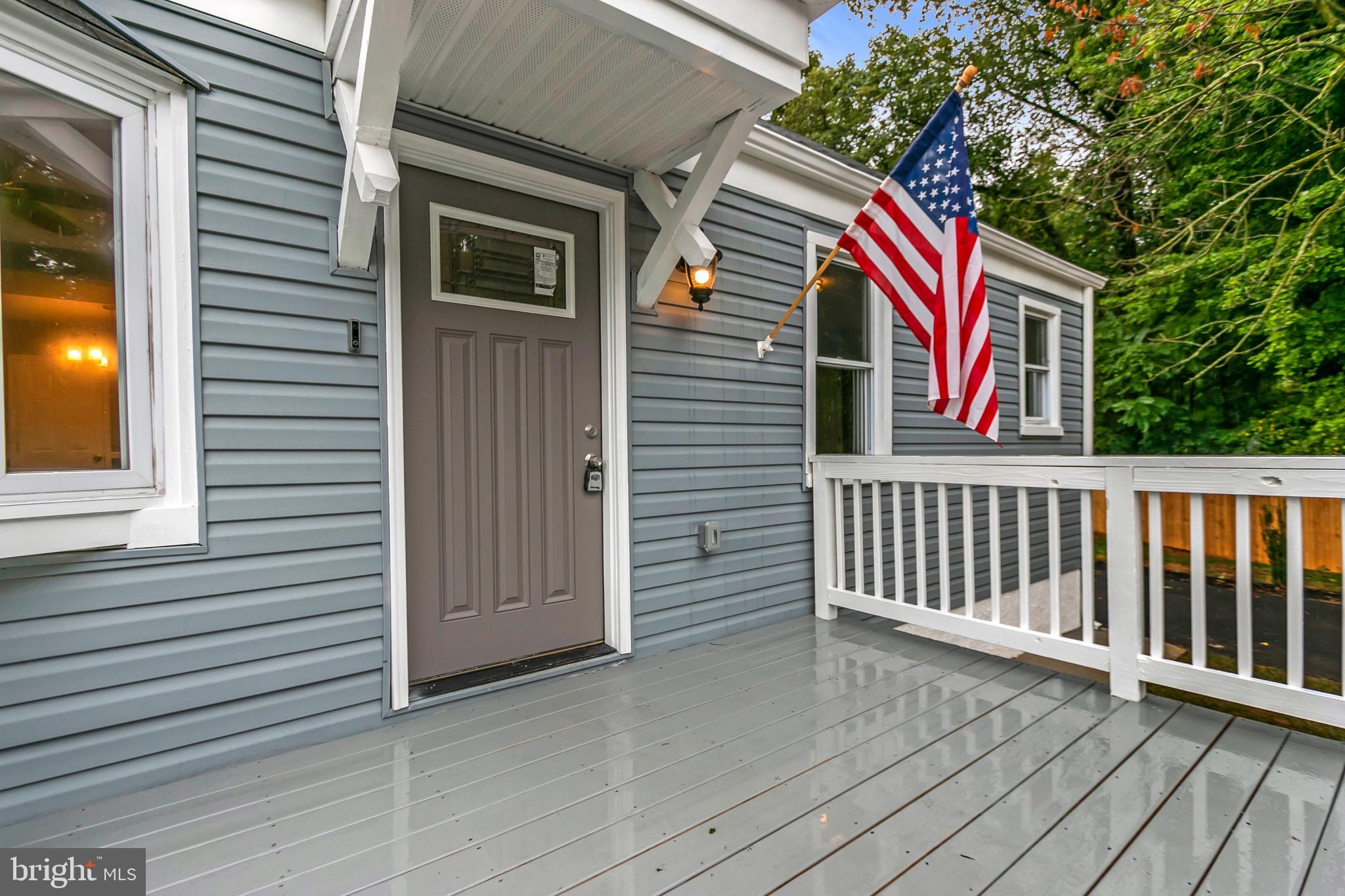 3501 Old Mill Road Baltimore, MD 21207 - Photo 4 of 46 Front Entrance,. New Door, Front deck