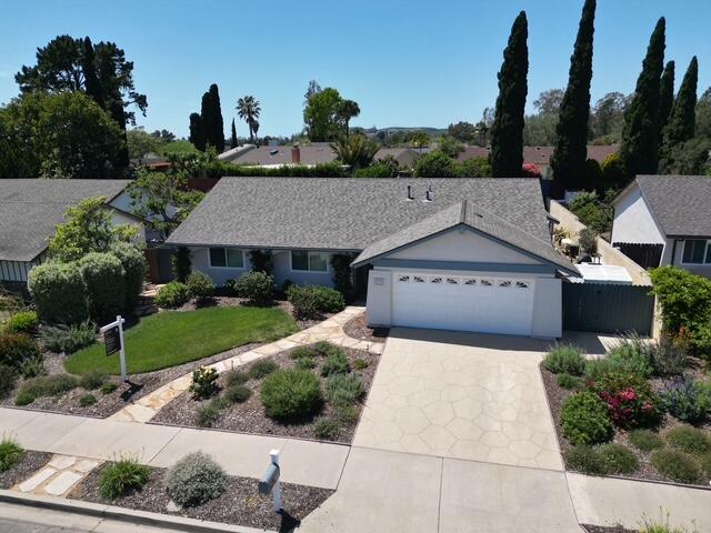 6020 Paseo Palmilla Goleta, CA 93117 - Photo 32 of 33 a aerial view of a house with a yard and potted plants
