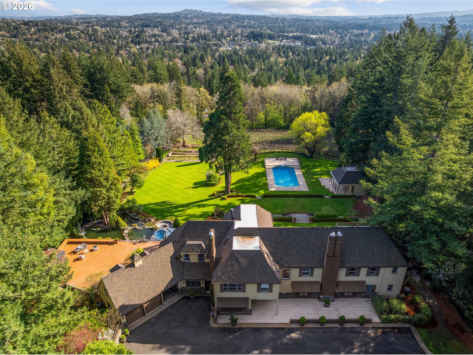 2732 Southwest Scholls Ferry Road Portland, OR 97221 - Photo 41 of 46 an aerial view of a house with a yard