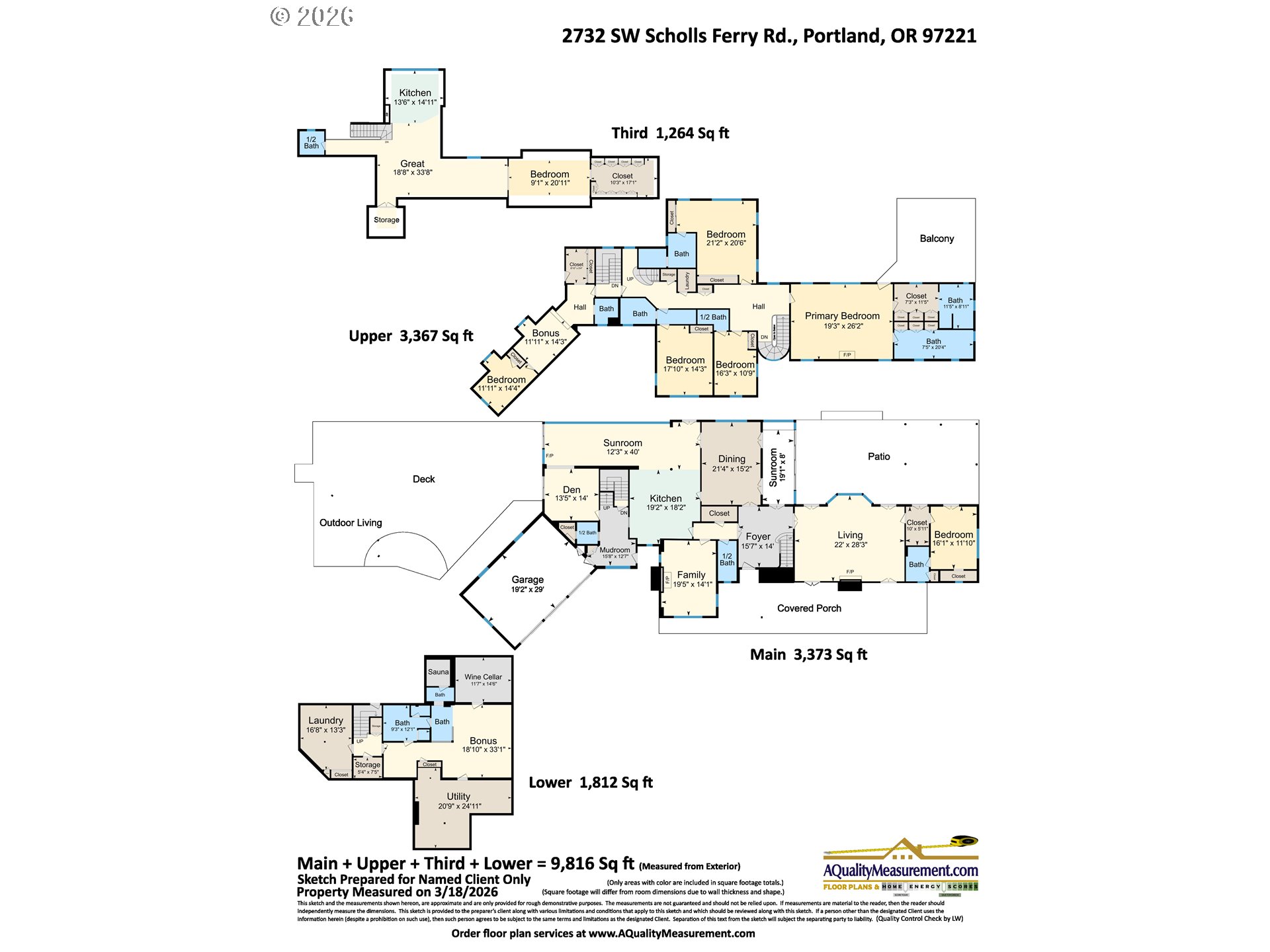 2732 Southwest Scholls Ferry Road Portland, OR 97221 - Photo 45 of 46 a picture of a floor plan
