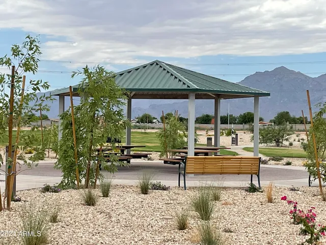 a house view with a garden space