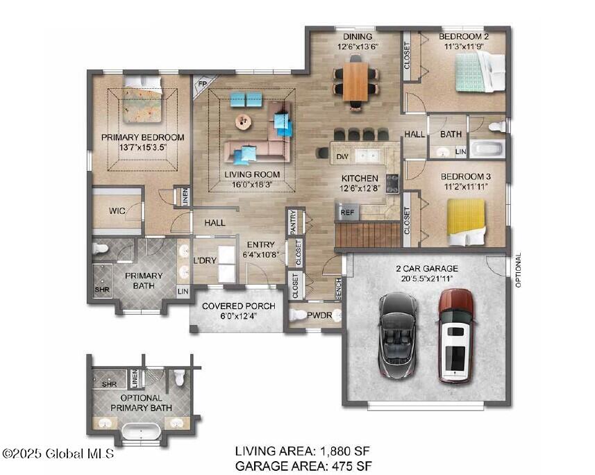 8 Brookhaven Court Wilton, NY 12866 - Photo 49 of 49 mahogany floor plan