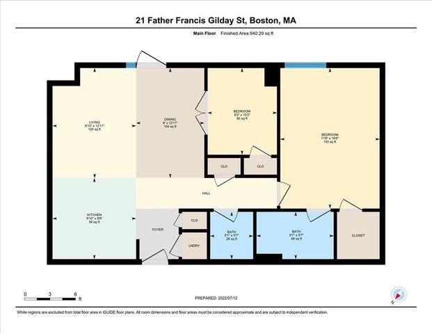$907,000 | 21 Father Francis Gilday Street, Unit 302, Boston, MA 02118