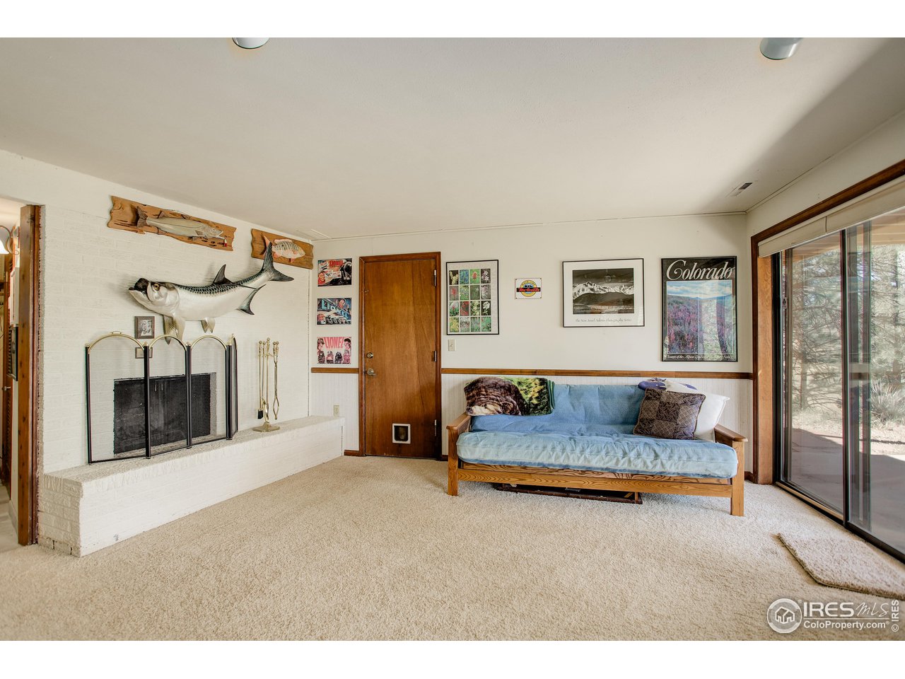 8563 Middle Fork Road Boulder, CO 80302 - Photo 21 of 28 Walk out and fireplace