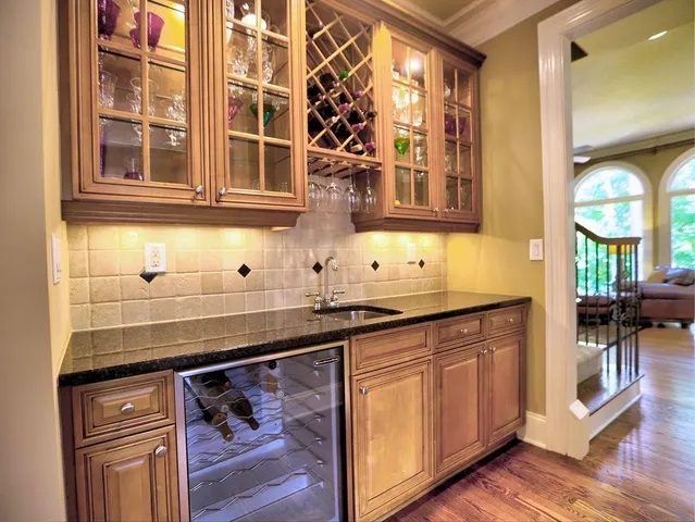 a bedroom with a bed and ceiling fan