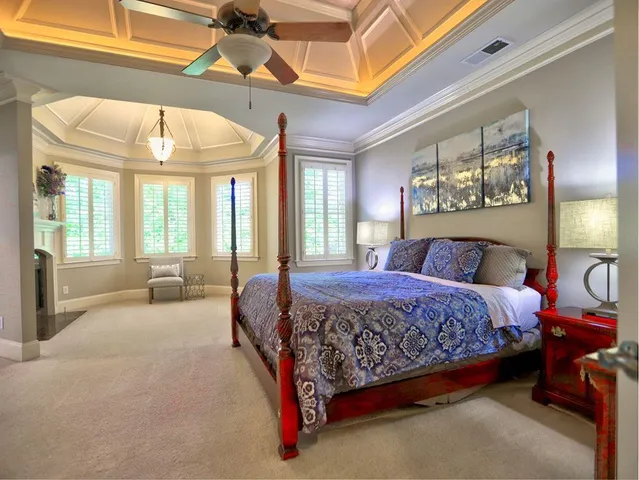 a view of a living room with clothes and shoes