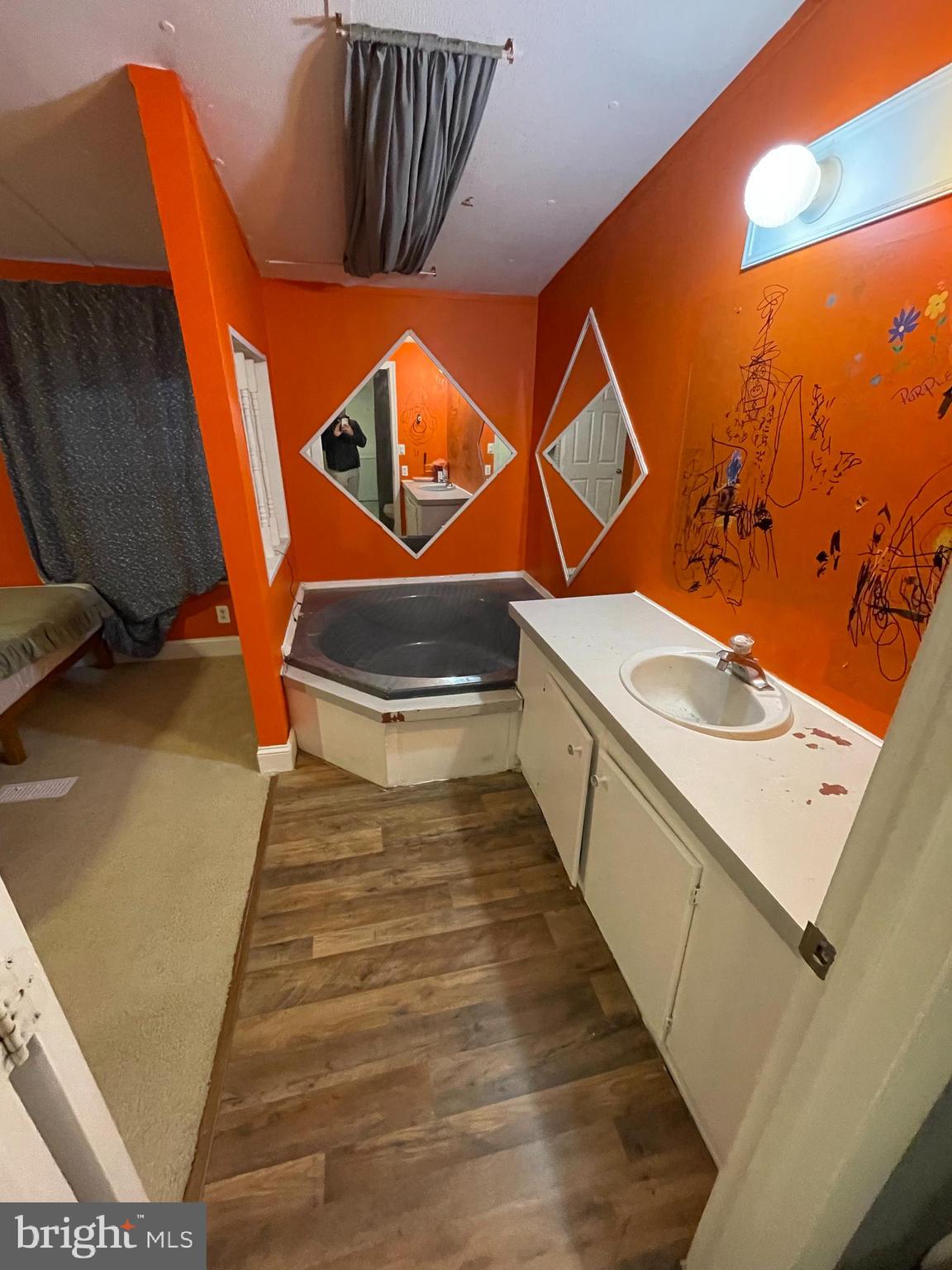 203 Shorewind Road, Unit 203 Bear, DE 19701 - Photo 10 of 20 a bathroom with a sink and a mirror