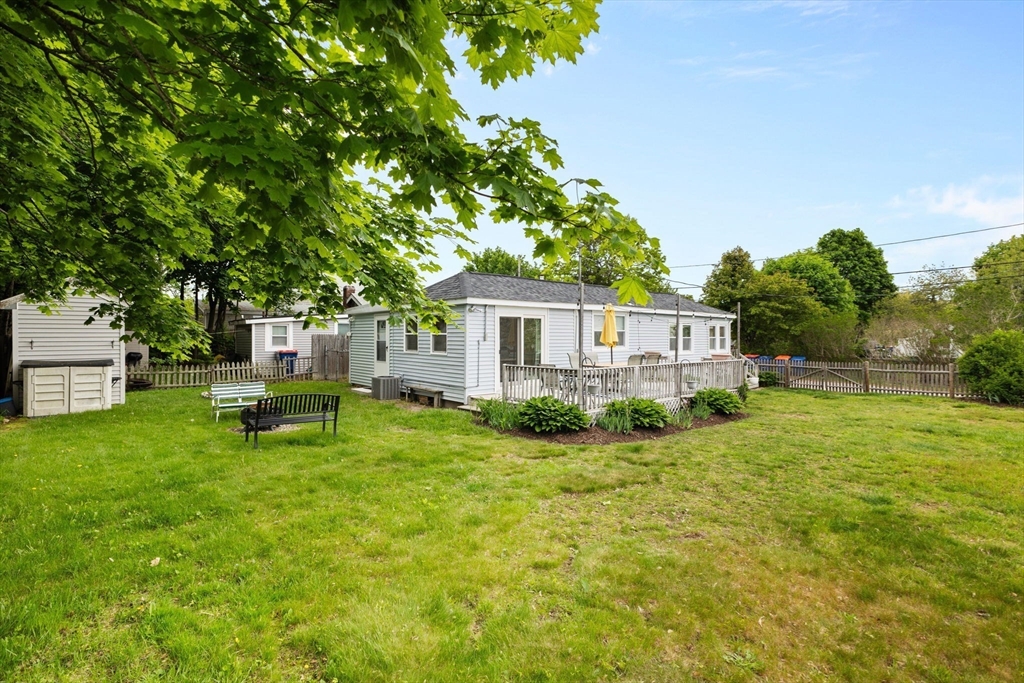 34 13th Street Wareham, MA 02558 - Photo 15 of 42 a view of a house with backyard and sitting area