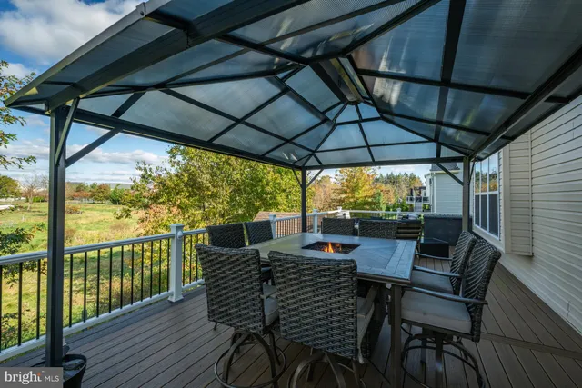 a view of a outdoor space with seating area