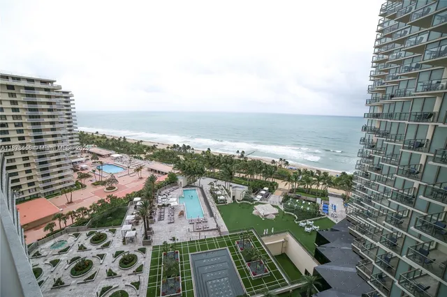 a view of a city with tall buildings