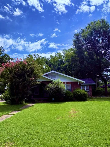 a view of house with garden space and street view