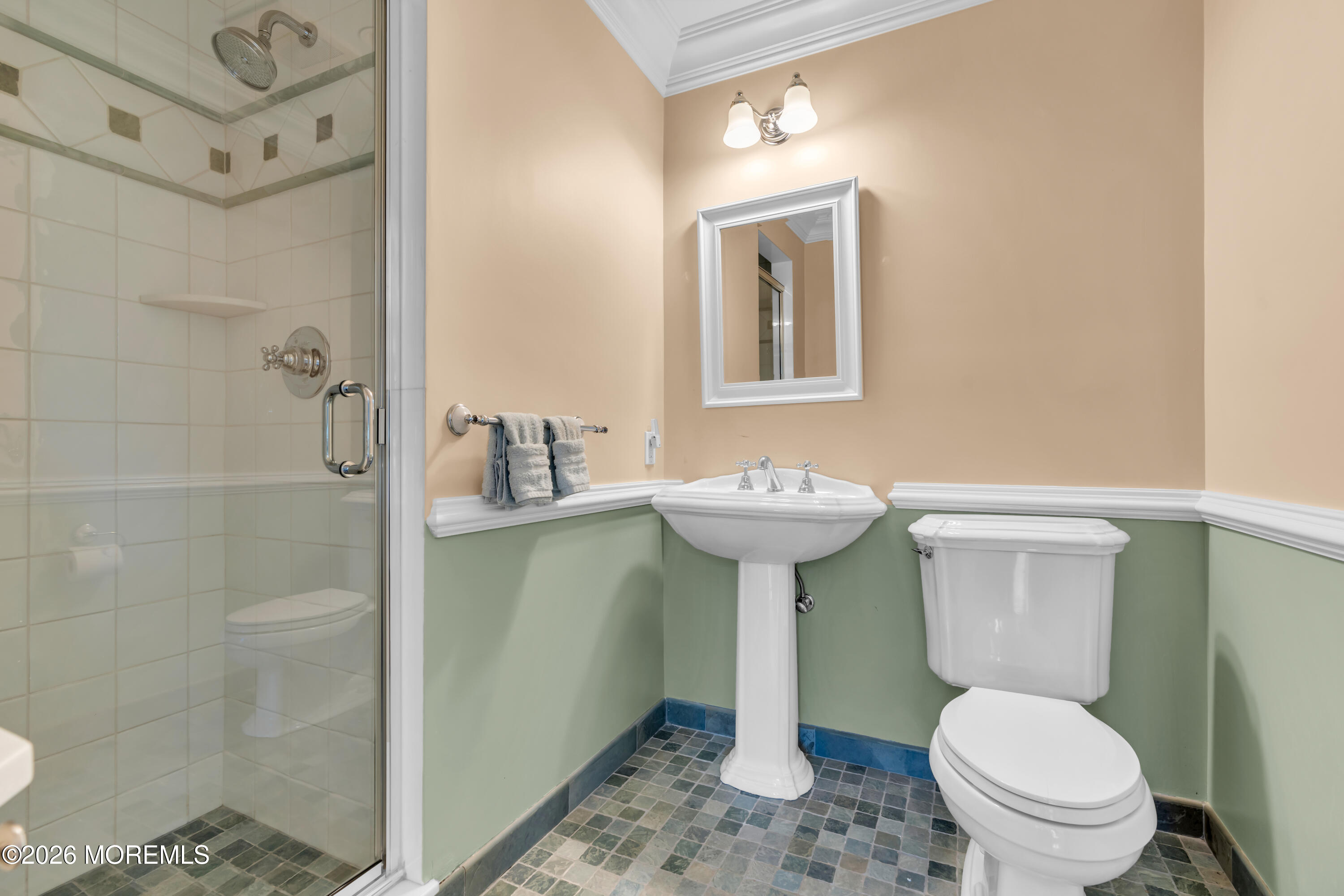 600 Little Silver Point Road Little Silver, NJ 07739 - Photo 39 of 55 a bathroom with a sink toilet and shower