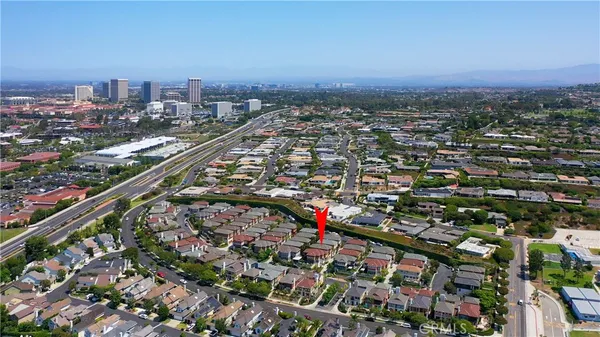 an aerial view of city