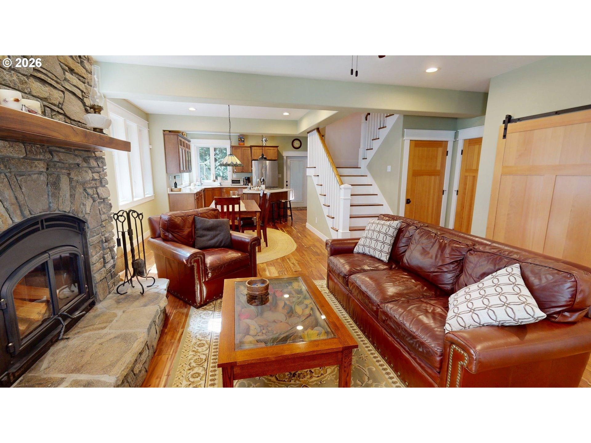 41900 Park Road Port Orford, OR 97465 - Photo 14 of 48 a living room with furniture and a fireplace
