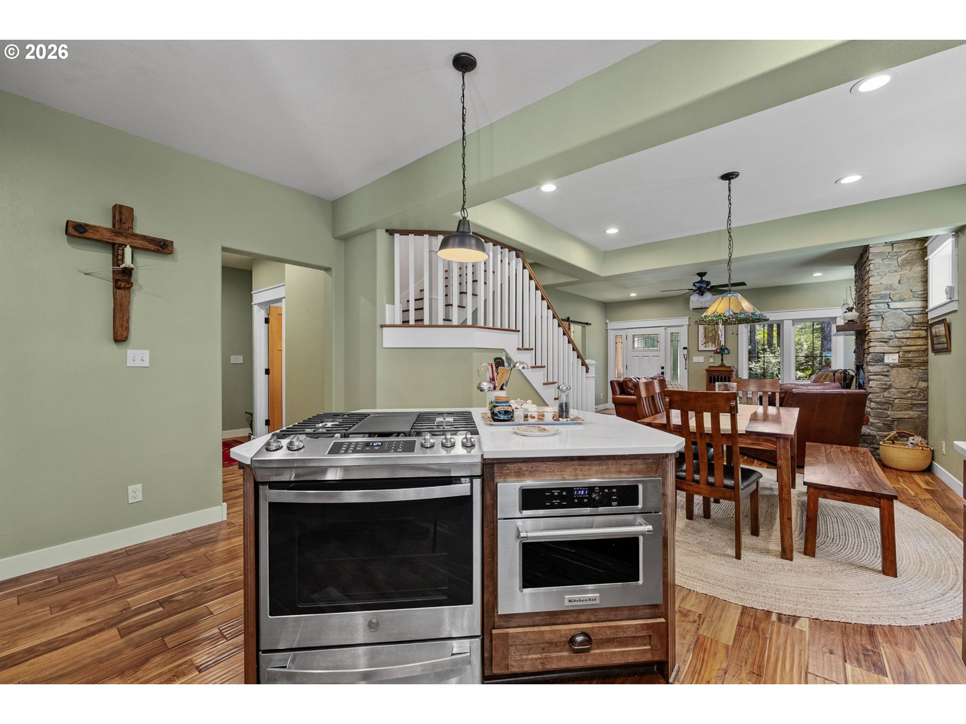 41900 Park Road Port Orford, OR 97465 - Photo 18 of 48 a kitchen with a stove and a wooden floor