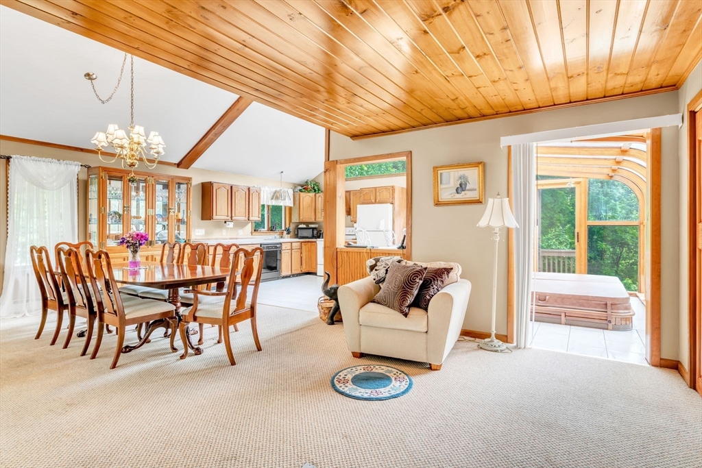 81 Munn Road Monson, MA 01057 - Photo 12 of 42 a dining room with furniture a livingroom and chandelier