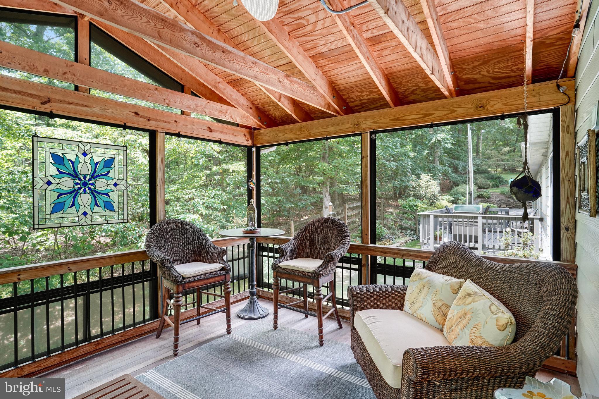 1607 Mercer Road Haymarket, VA 20169 - Photo 17 of 45 Screened porch w/ mahogany floors