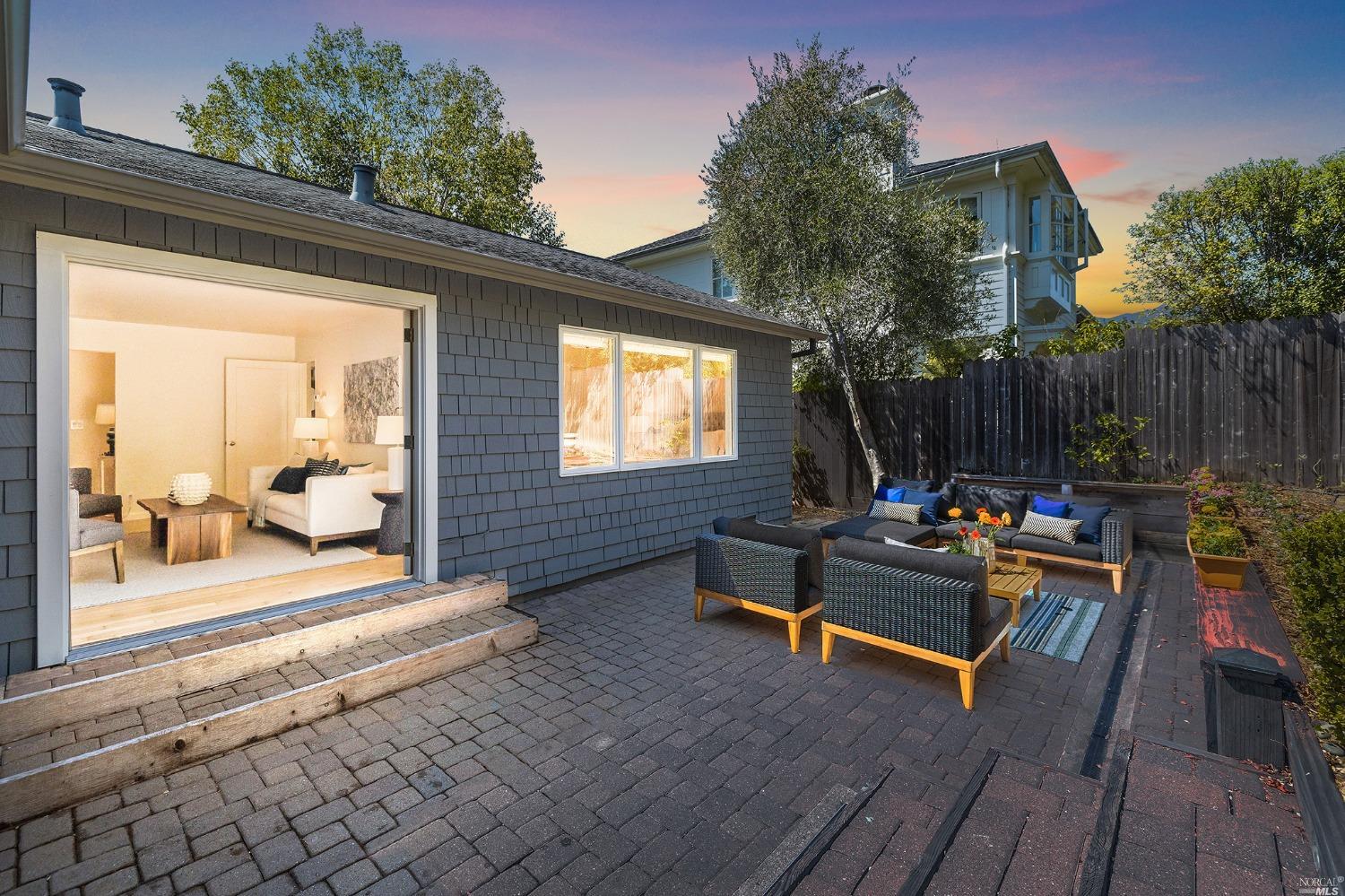 33 Matilda Avenue Mill Valley, CA 94941 - Photo 28 of 31 a view of a chairs and tables in the balcony