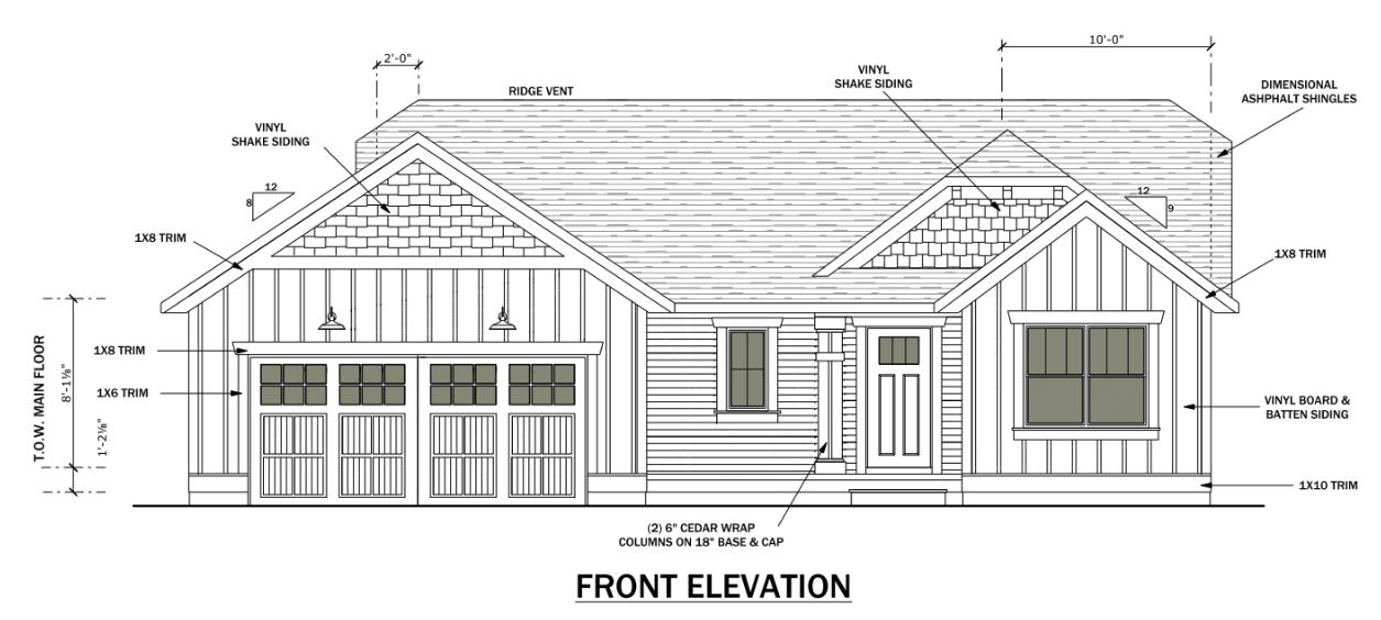415 Seneca Ridge Drive Middleville, MI 49333 - Photo 1 of 3 415 Front Elevation