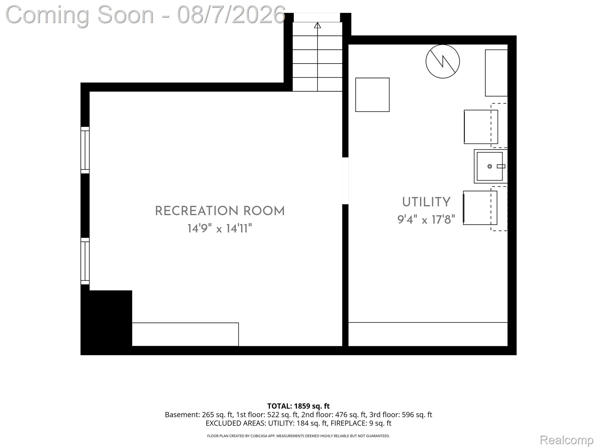 8517 Plumbrook Road Sterling Heights, MI 48313 - Photo 32 of 36 1st_floor_8517_plumbrook_road_sterling_heights_with_dim.jpg