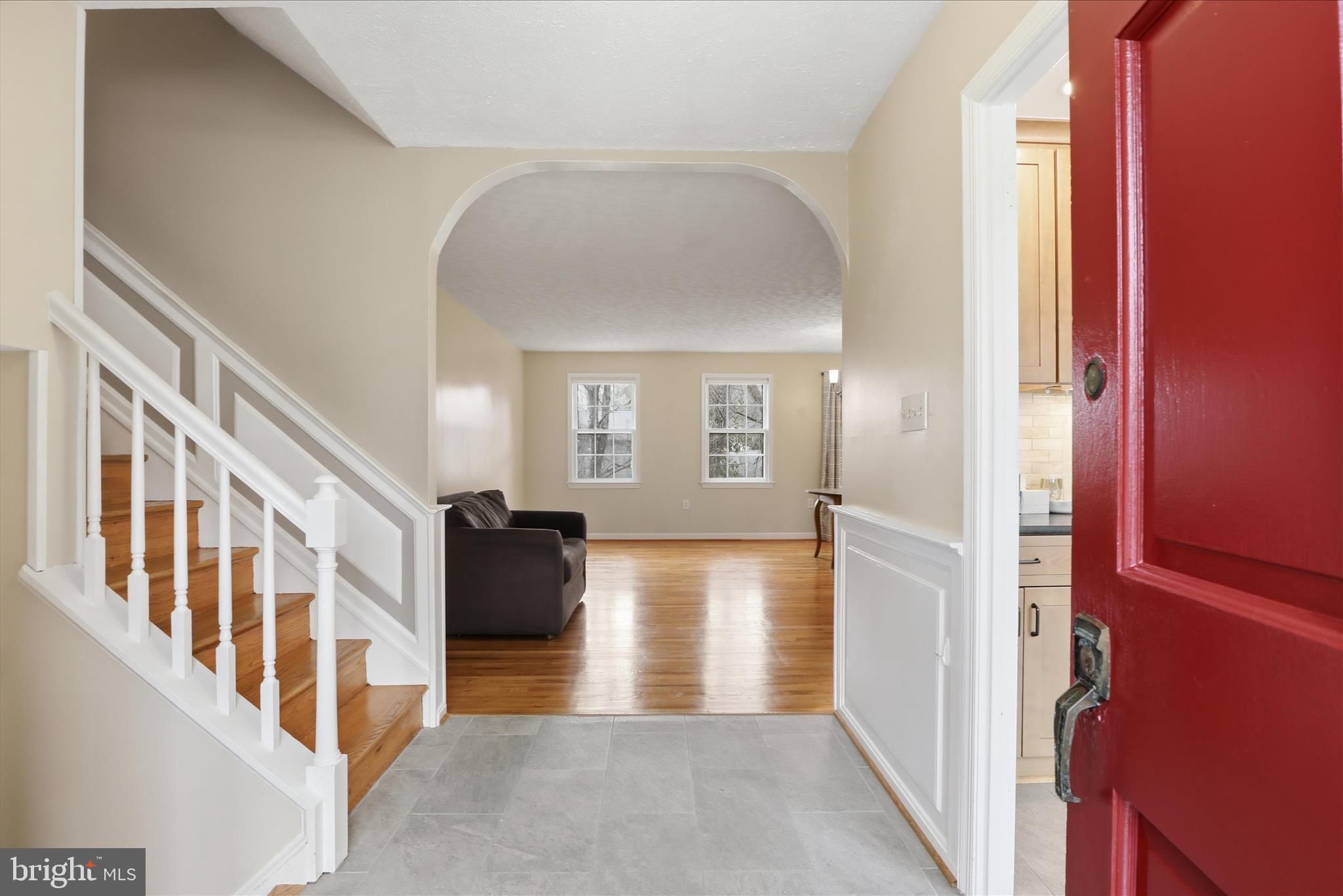 1600 Billman Lane Silver Spring, MD 20902 - Photo 5 of 41 a view of an entryway with wooden floor and a livingroom