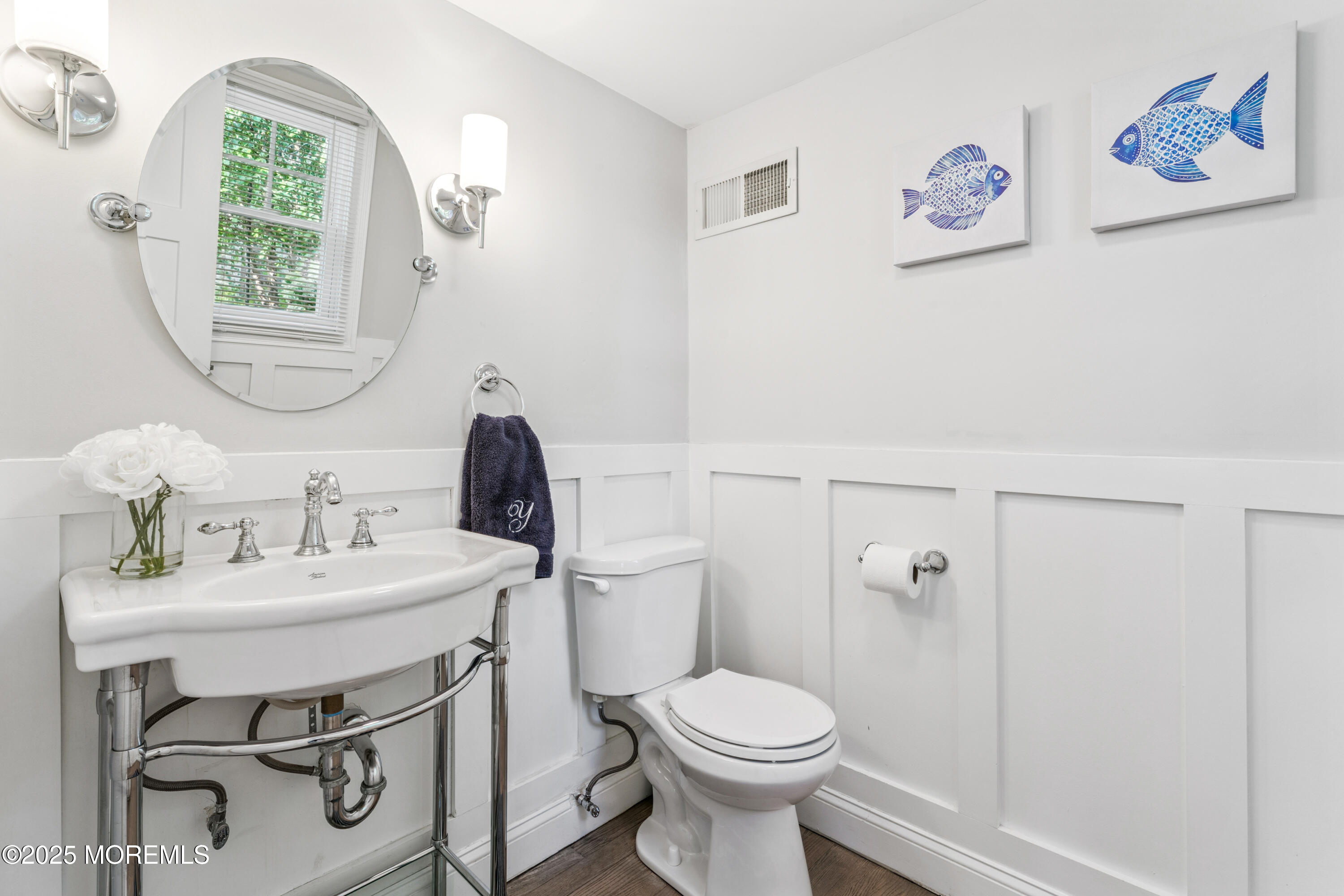 28 High Point Road Lincroft, NJ 07738 - Photo 17 of 42 a bathroom with a sink mirror vanity and toilet