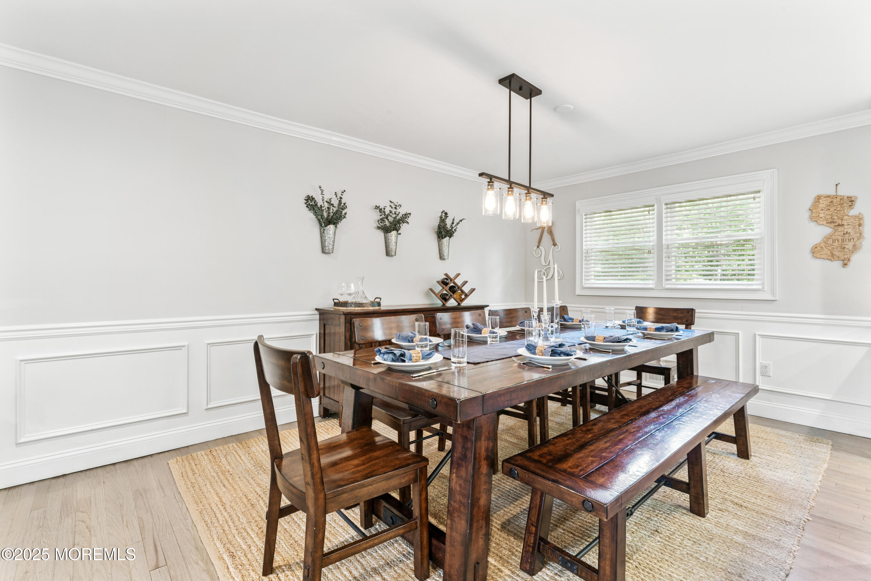 28 High Point Road Lincroft, NJ 07738 - Photo 9 of 42 a view of a dining room with furniture window and wooden floor